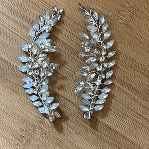 Wedding Hair Clip, 2 piece set Rhinestone Bridal Hair Accessories